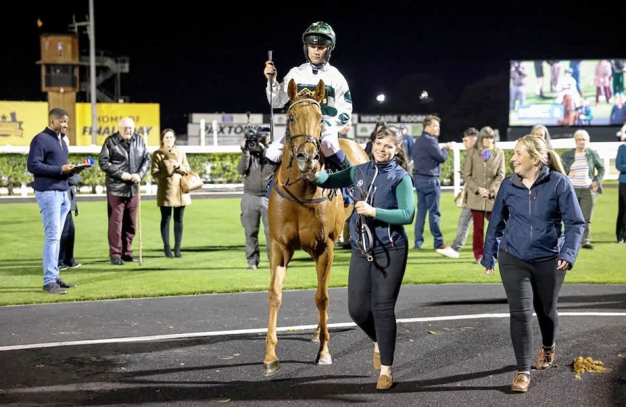 Star going to the winners' enclosure
