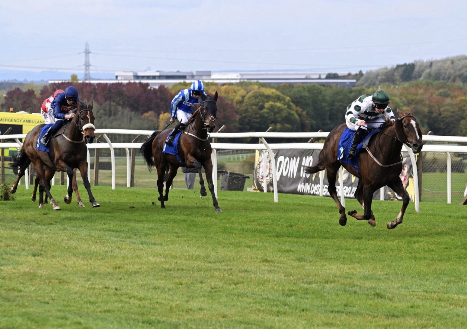 Magic crossing the winning line in 1st